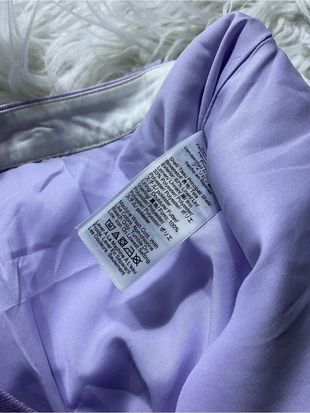 NWT J Crew Kaya pant in stretch linen blend in lavender